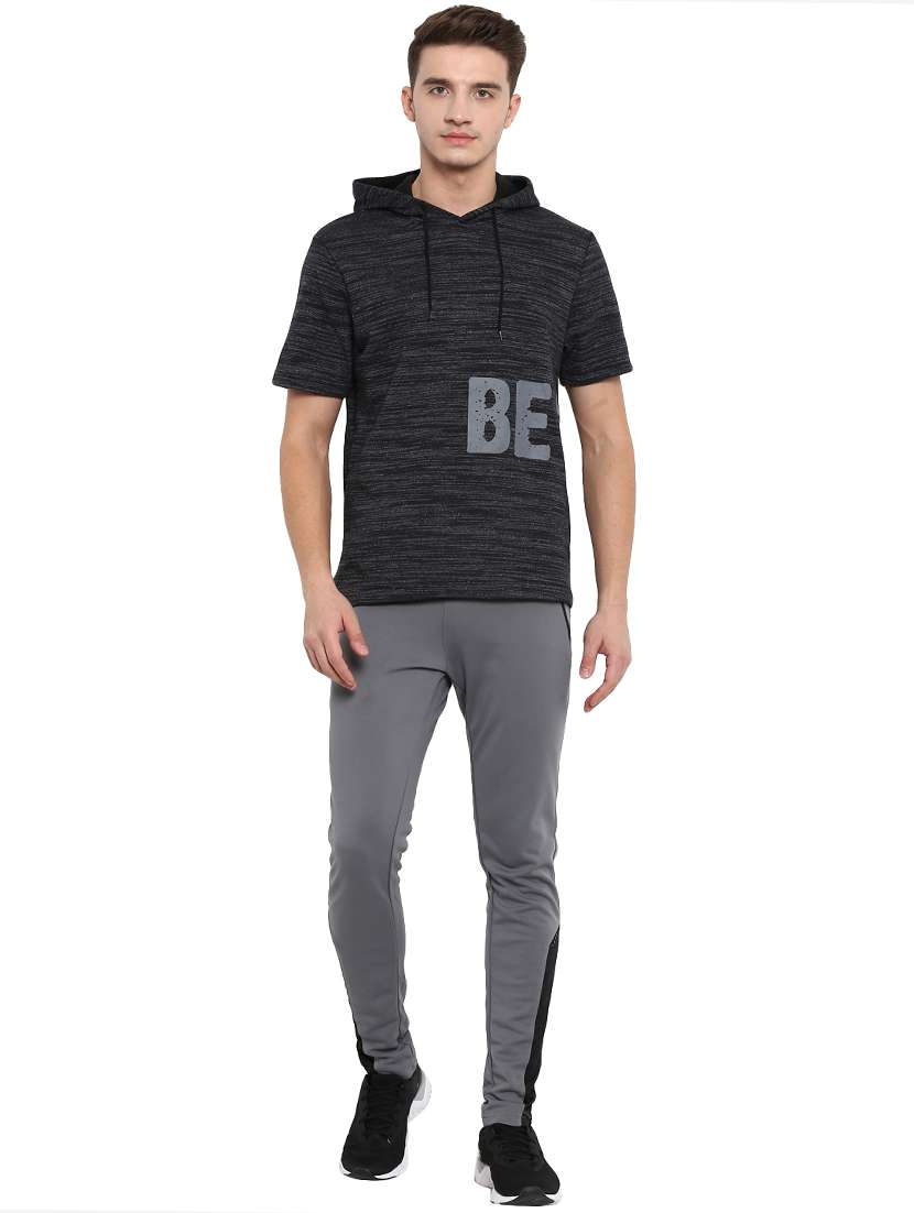 black typographic chest print t-shirt - 16316402 - Standard Image - 3