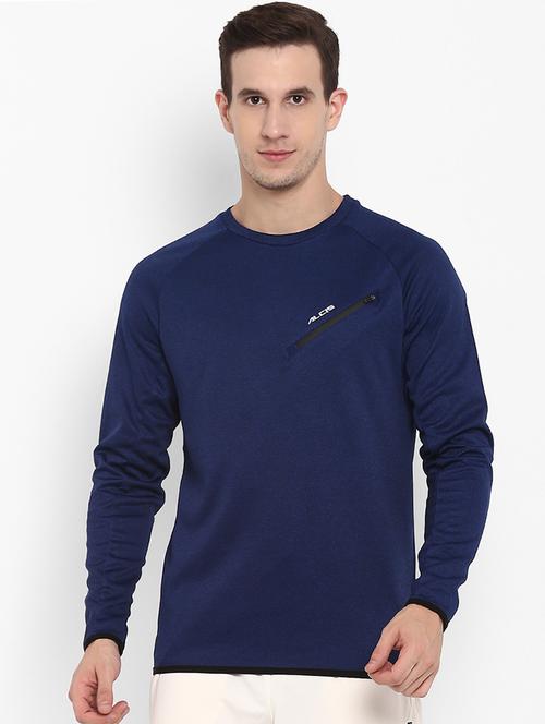 navy blue solid sweatshirt - 16316414 -  Standard Image - 0