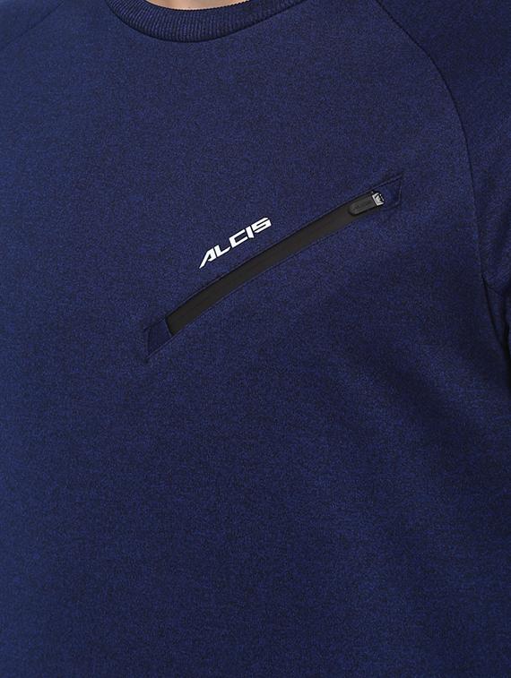 navy blue solid sweatshirt - 16316414 - Standard Image - 3
