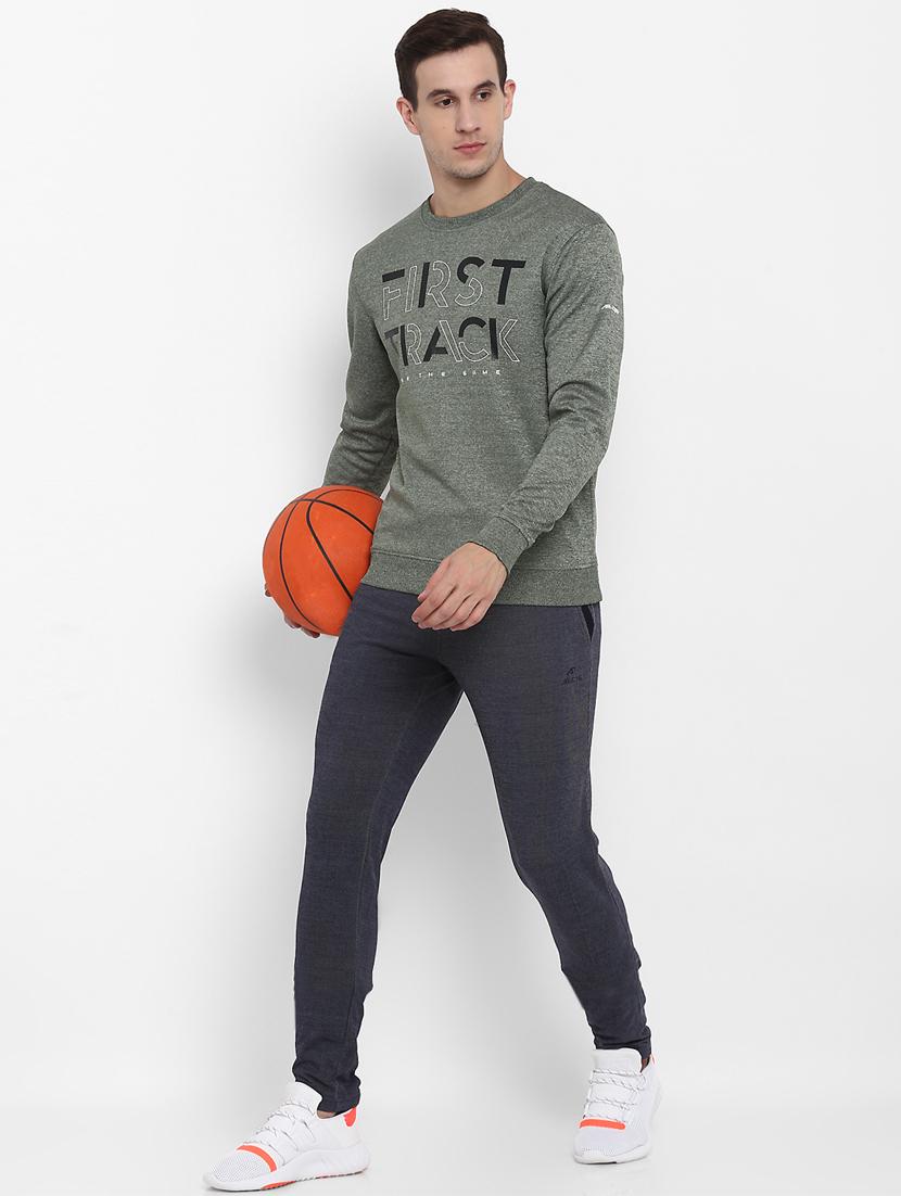 grey typographic chest printed sweatshirt - 16316419 - Standard Image - 3