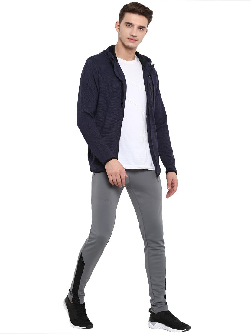 navy blue solid sweatshirt - 16316591 - Standard Image - 3