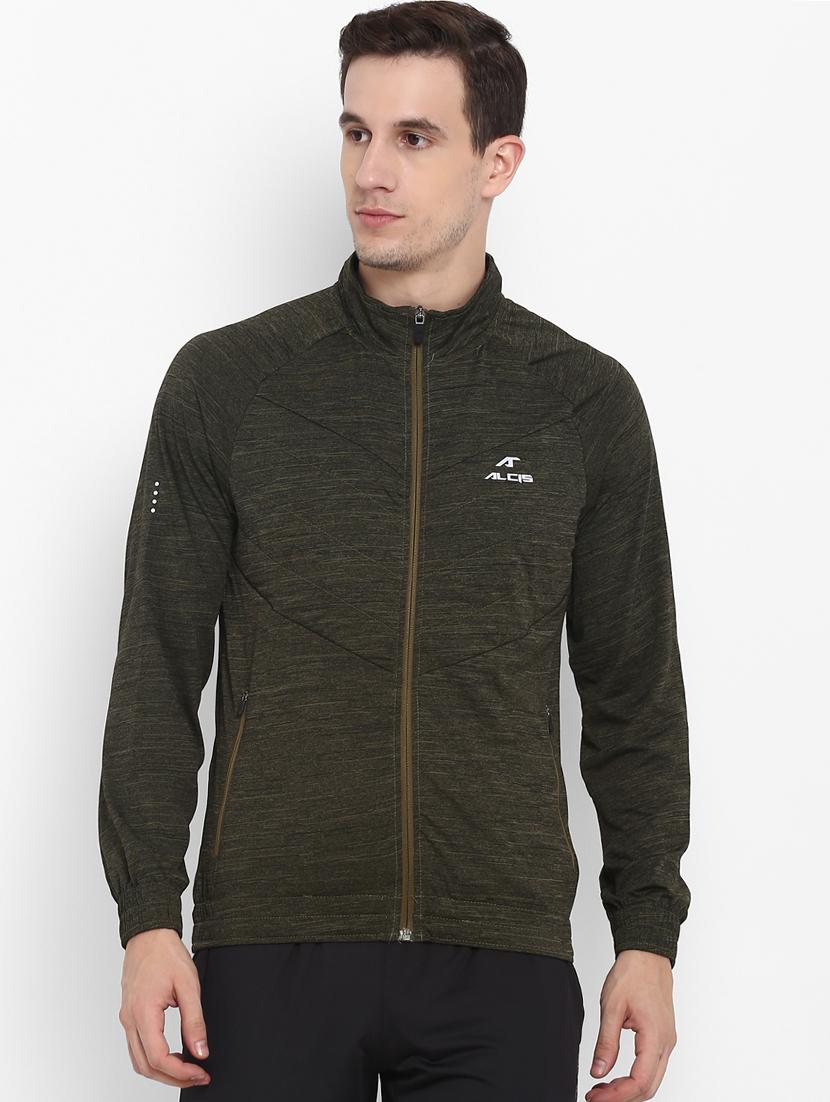 green melange sweatshirt - 16316602 -  Zoom Image - 0