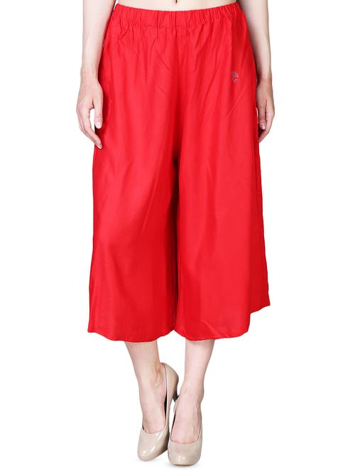red rayon cullottes  - 16322479 -  Standard Image - 0