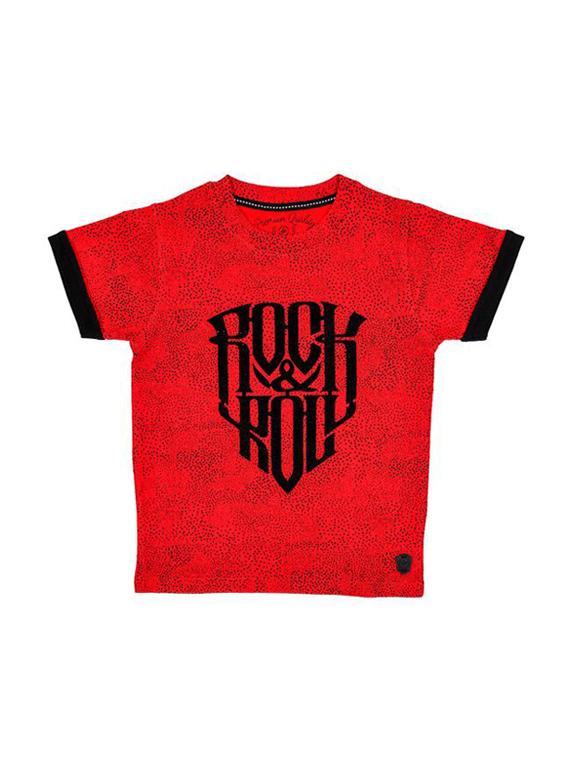 round neck graphic print t-shirt - 16324103 - Zoom Image - 0