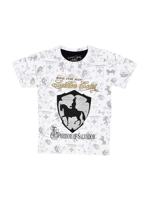 round neck graphic print t-shirt - 16324105 - Standard Image - 0