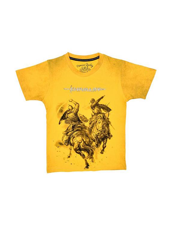 round neck graphic print t-shirt - 16324106 - Zoom Image - 0