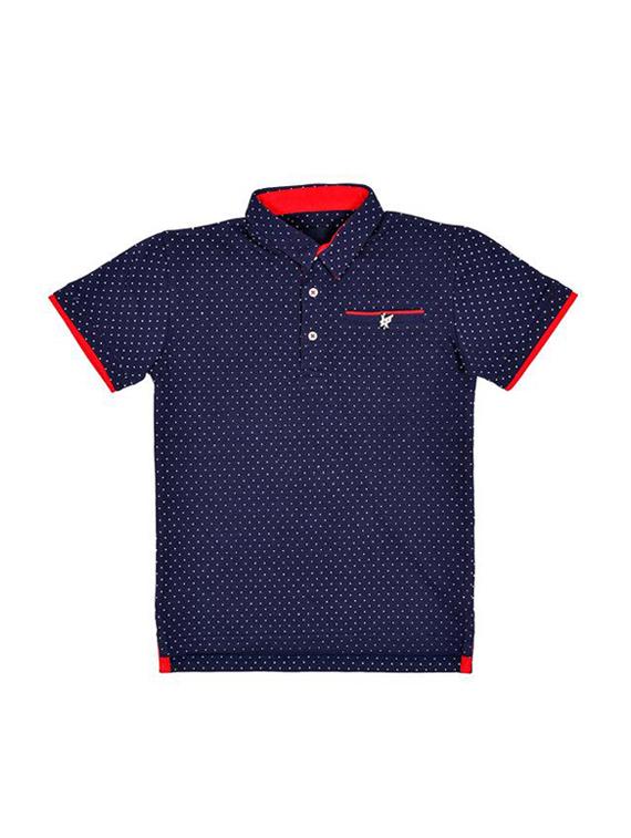 dark blue cotton tshirt - 16324114 - Zoom Image - 0