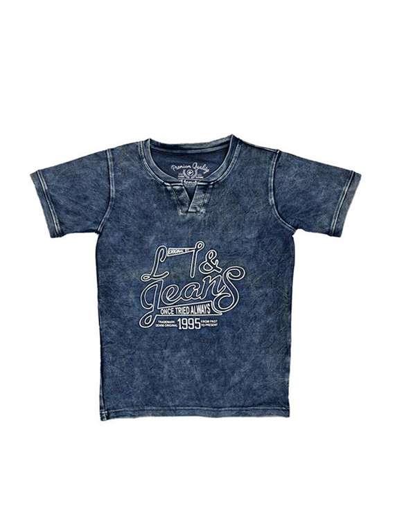 light blue cotton tshirt - 16324123 -  Zoom Image - 0