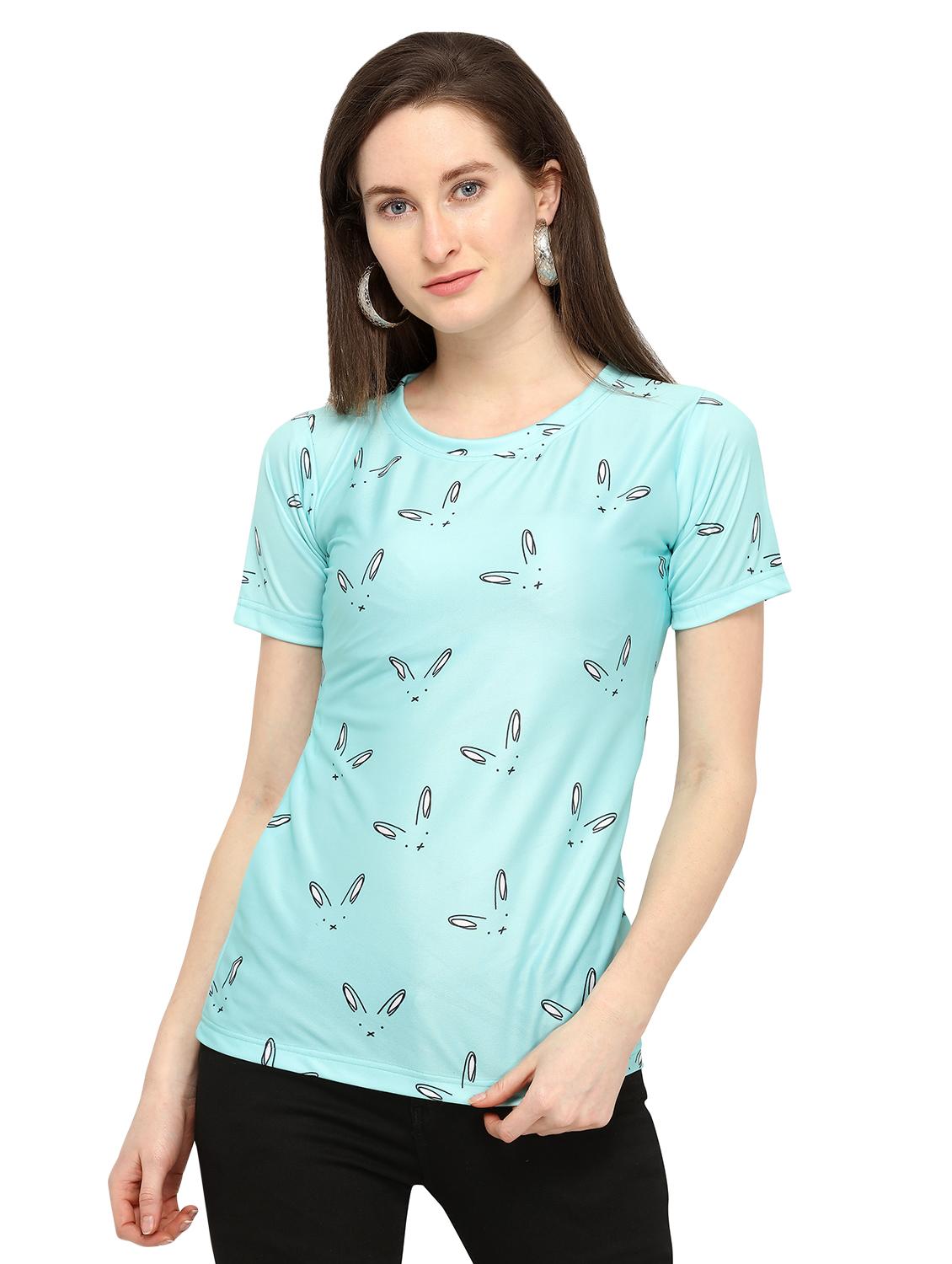 quirky print round neck tee - 16325517 - Zoom Image - 0