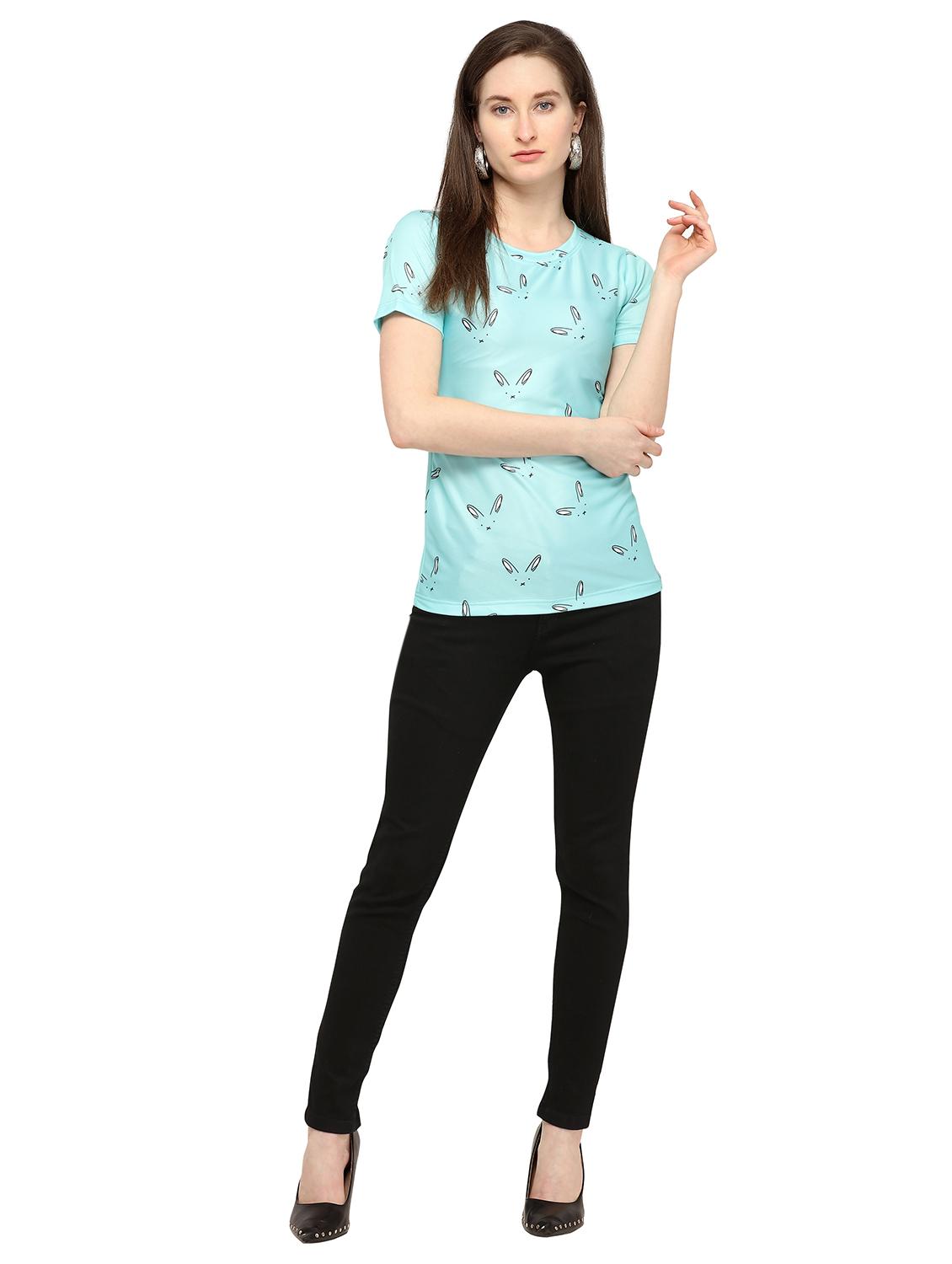 quirky print round neck tee - 16325517 - Standard Image - 3
