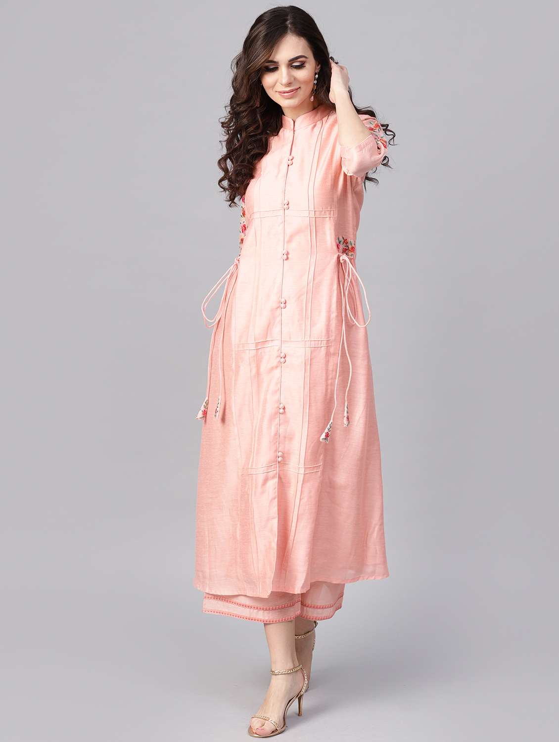 embroidered a-line kurta