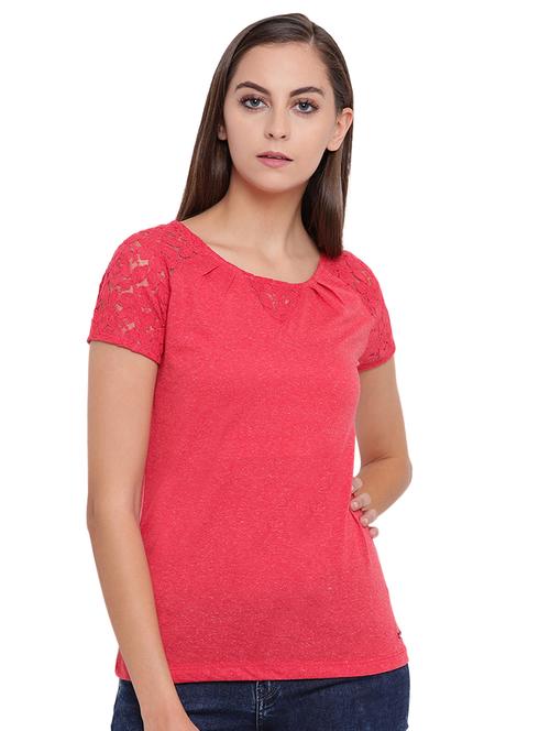 floral lace detail top - 16328083 -  Standard Image - 0