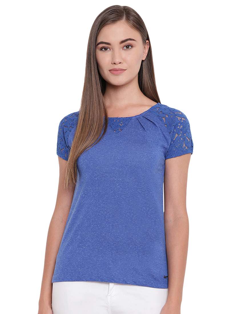 floral lace detail top - 16328084 -  Zoom Image - 0