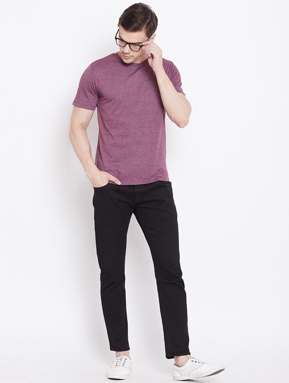 purple solid t-shirt - 16328235 - Standard Image - 3