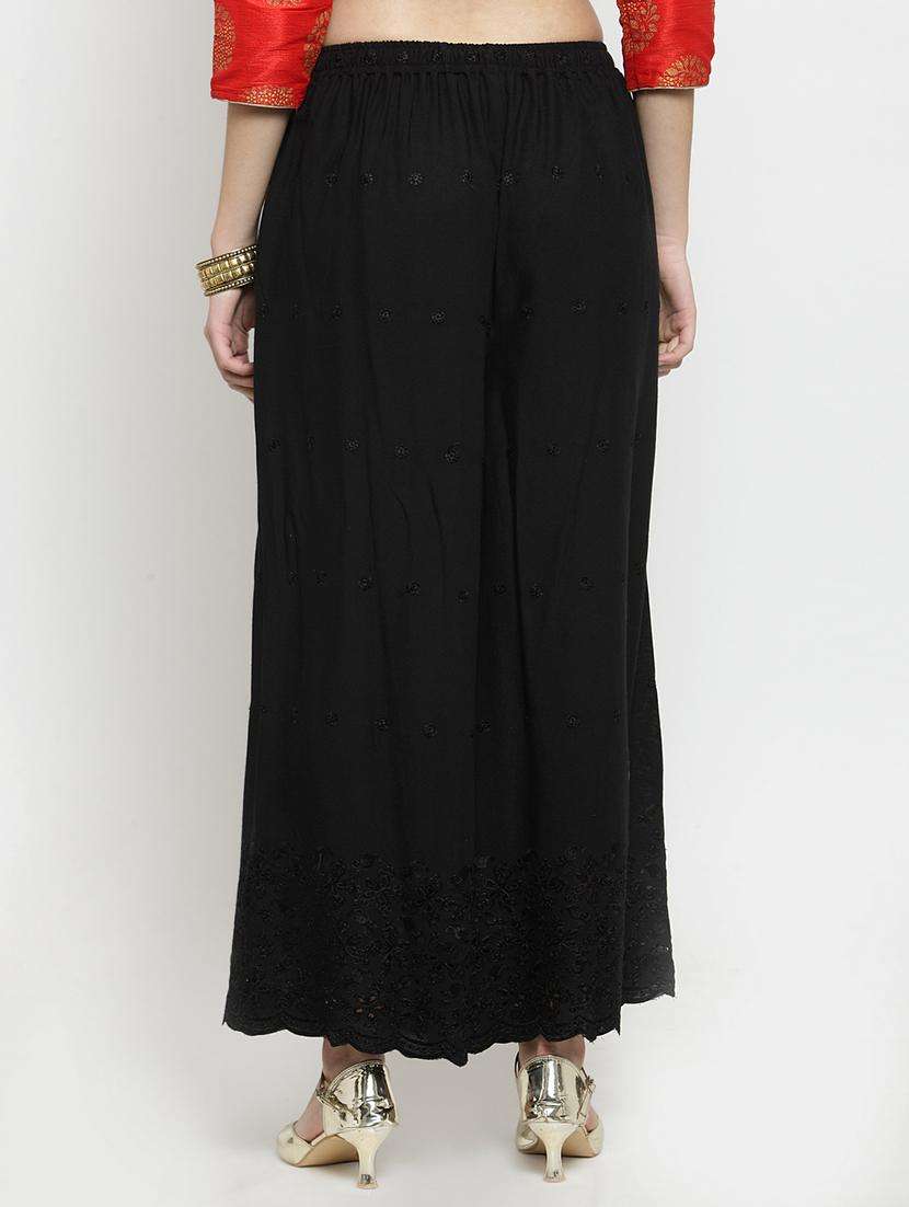 chikankari straight palazzo - 16329371 -  Standard Image - 3