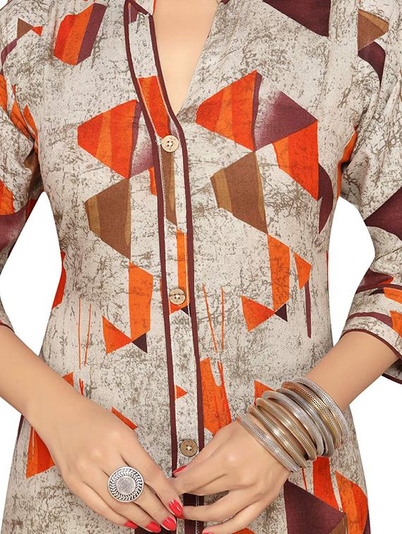 women's front slit kurta - 16330719 - Standard Image - 3