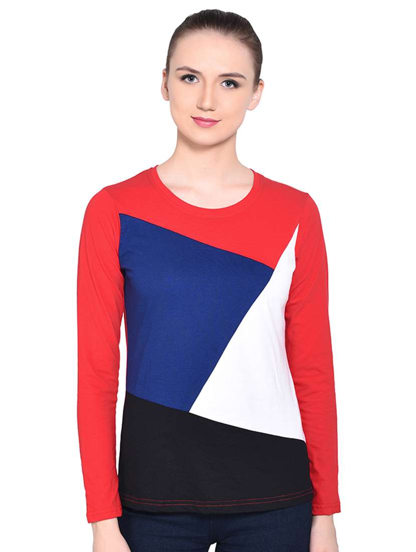 women's straight round neck top