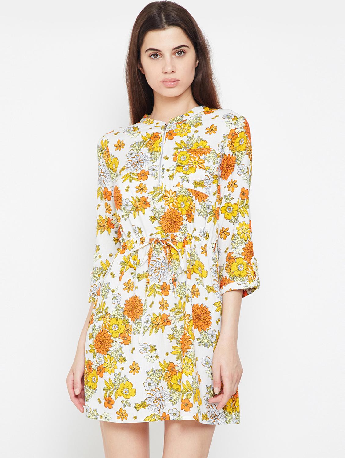 pocket patch drawstring a-line dress - 16332850 - Zoom Image - 0