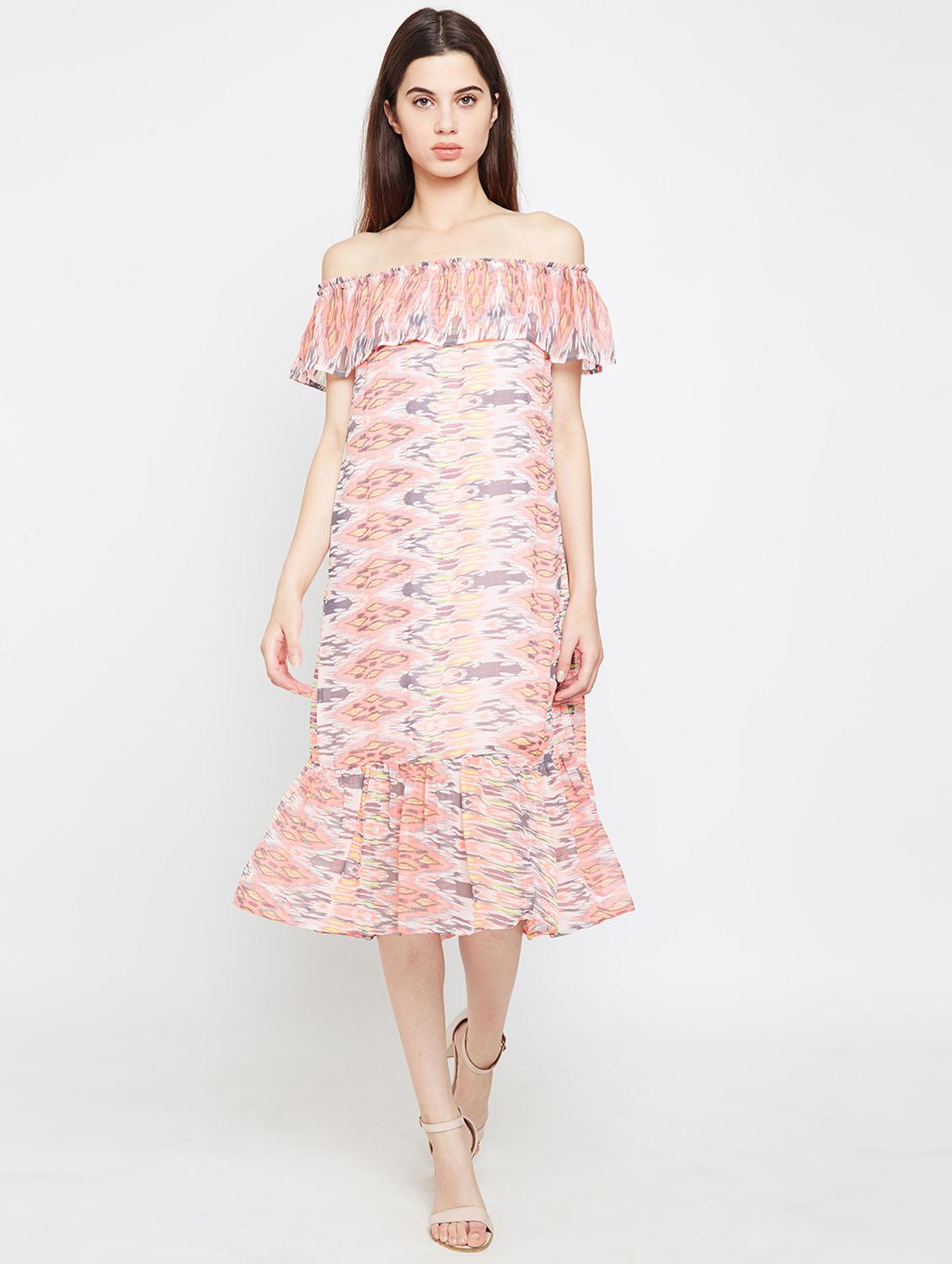 ruffle detail a-line dress - 16332856 - Zoom Image - 0