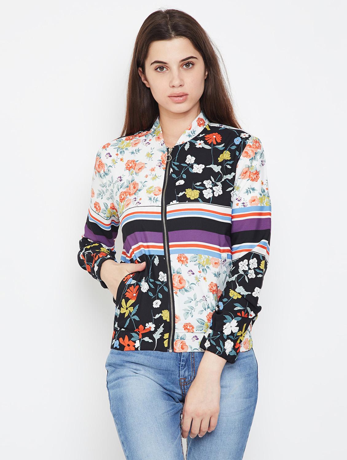 zip-up floral summer jacket - 16333152 - Zoom Image - 0