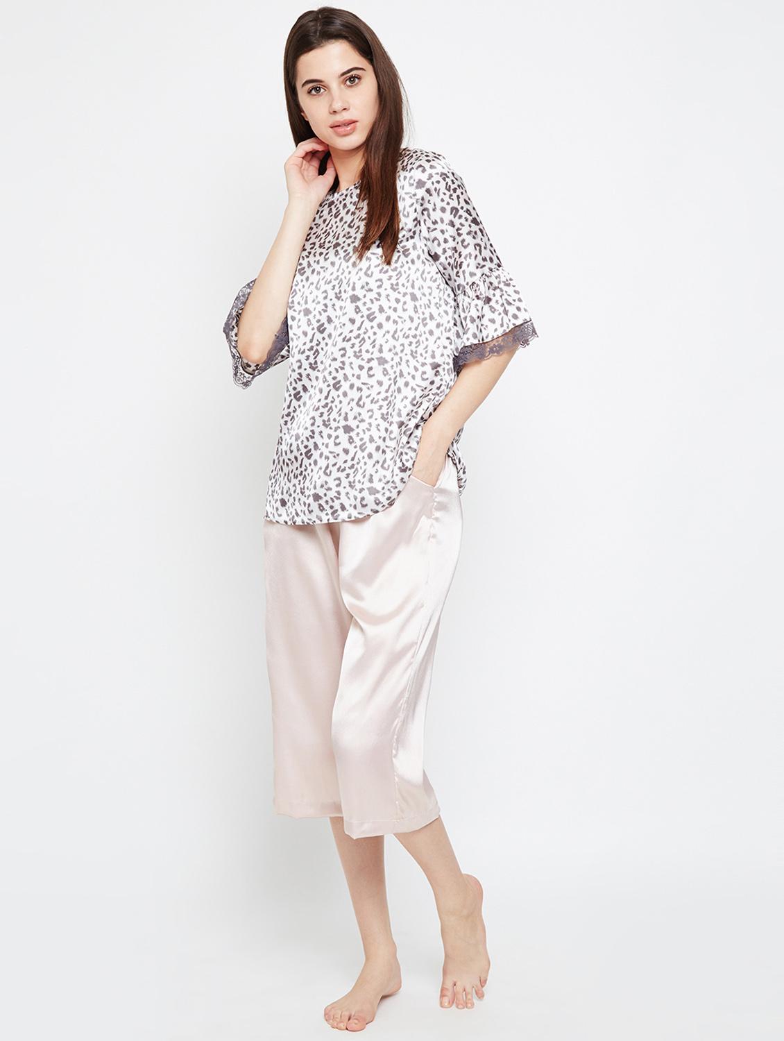 lace trim bell sleeved top - 16333158 - Standard Image - 3