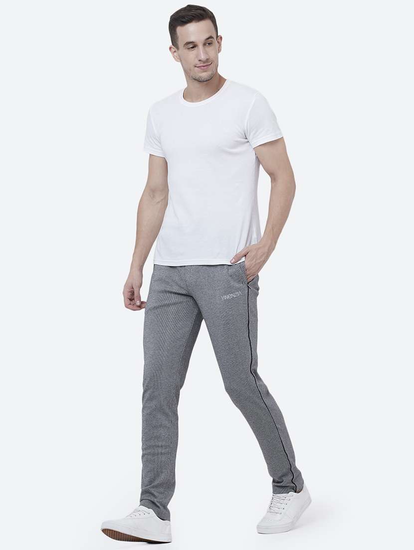 grey striped track pant - 16335290 -  Standard Image - 3