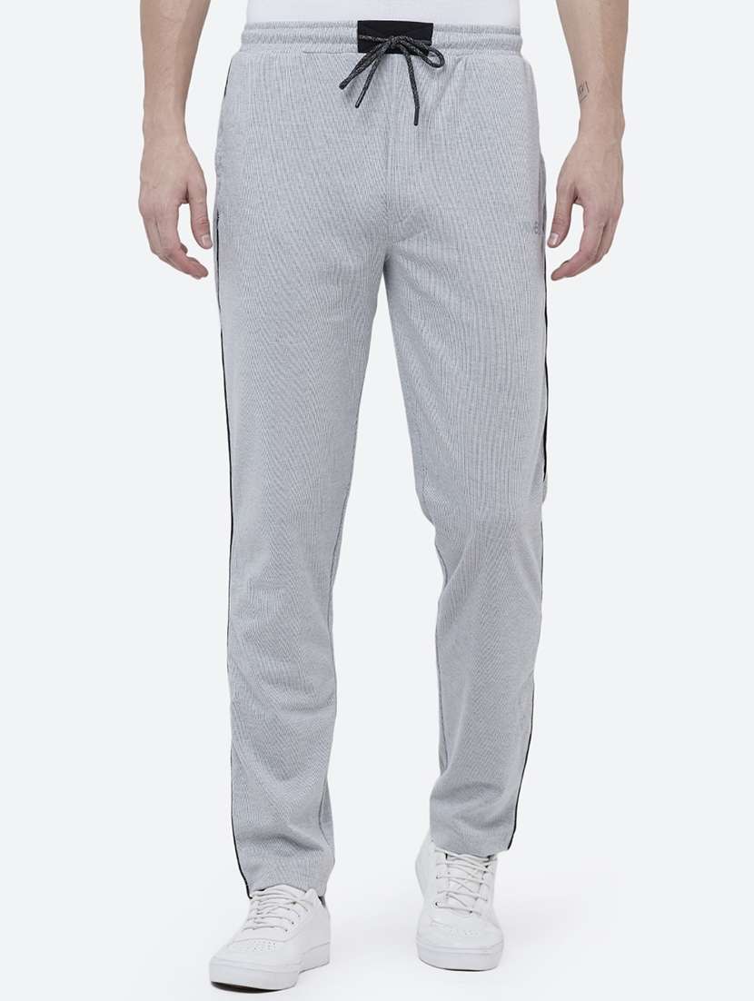 grey striped track pant