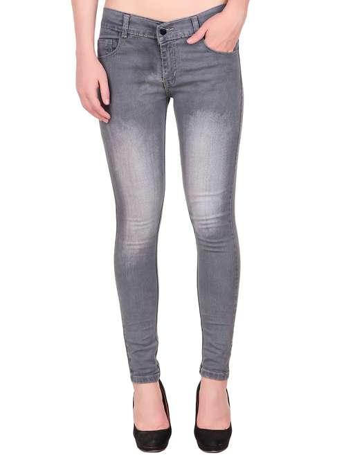 low rise stone washed jeans  - 16336416 -  Standard Image - 0