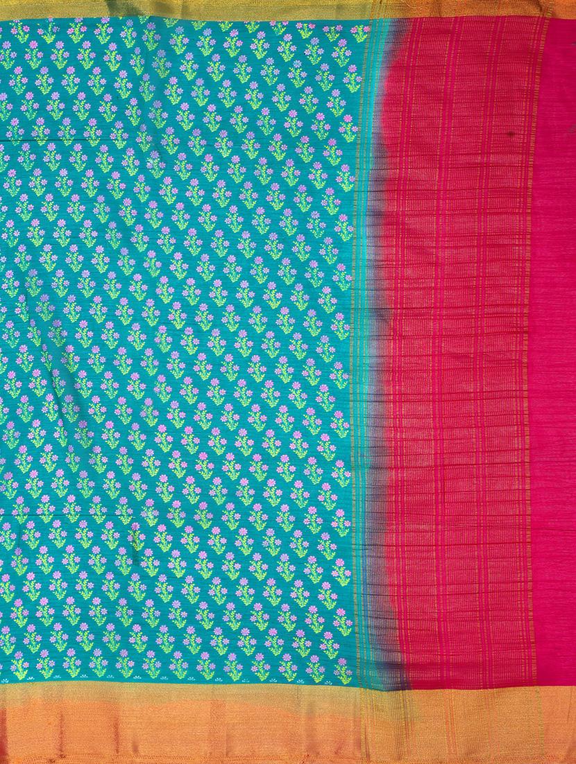 contrast banarasi saree - 16338461 - Standard Image - 3