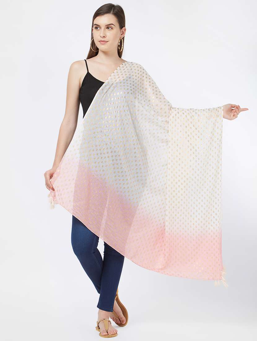 women's ombre print stole