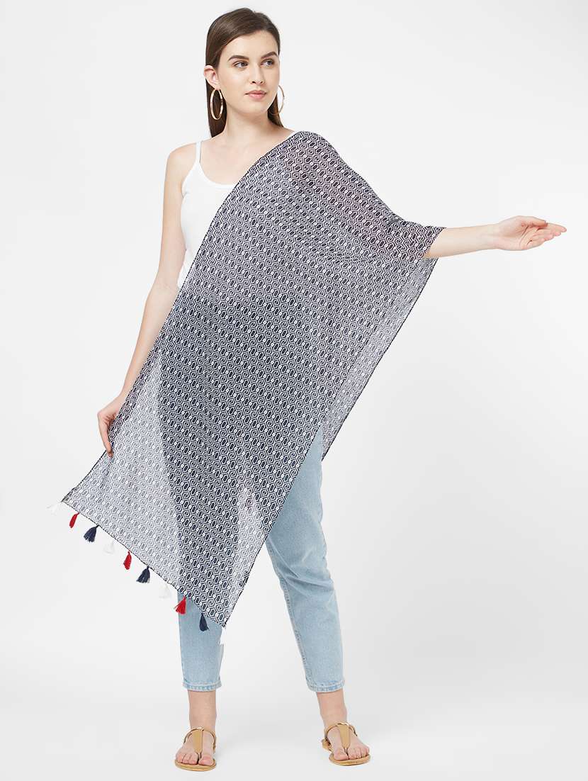 women's printed print stole - 16340897 -  Zoom Image - 0