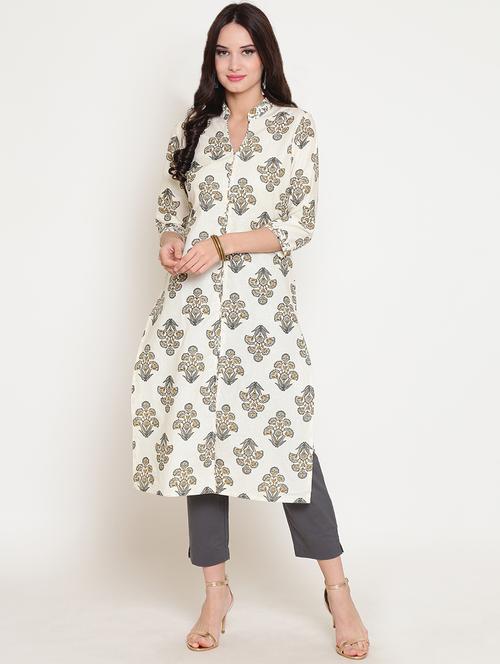 floral kurta palazzo set - 16342769 - Standard Image - 0