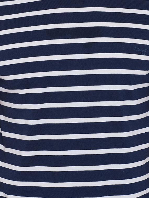 dark blue striped t-shirt - 16345158 - Standard Image - 3