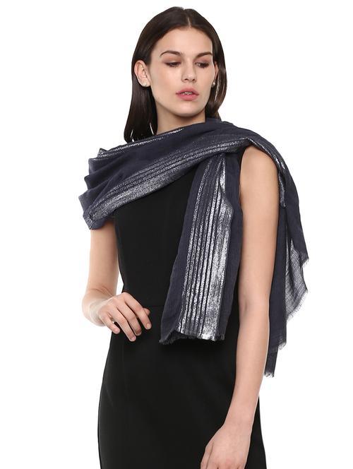 women's zari stole - 16345871 - Standard Image - 0