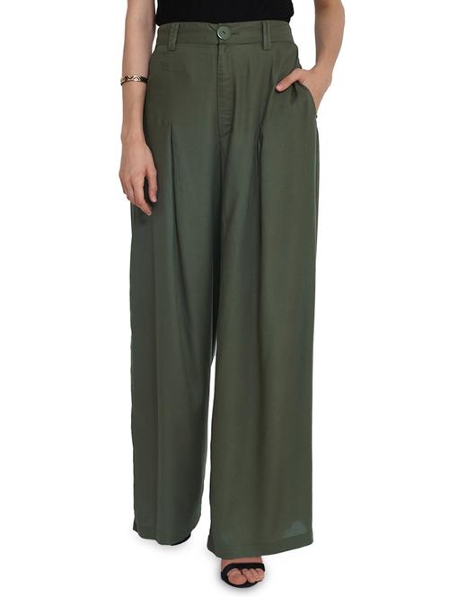 high rise pleat detail trouser - 16346286 -  Standard Image - 0