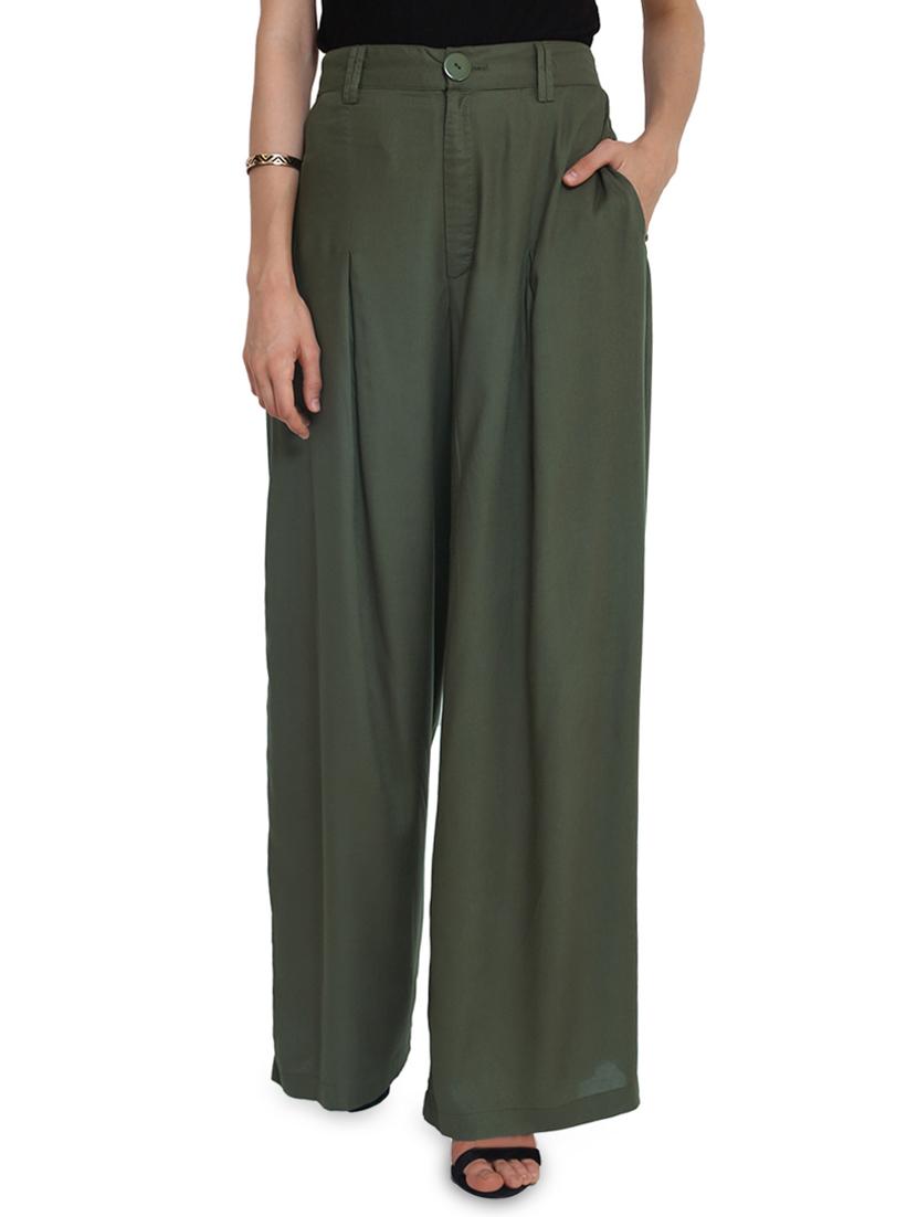 high rise pleat detail trouser - 16346286 -  Zoom Image - 0
