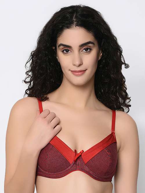 bow patch striped bra - 16346993 -  Standard Image - 0