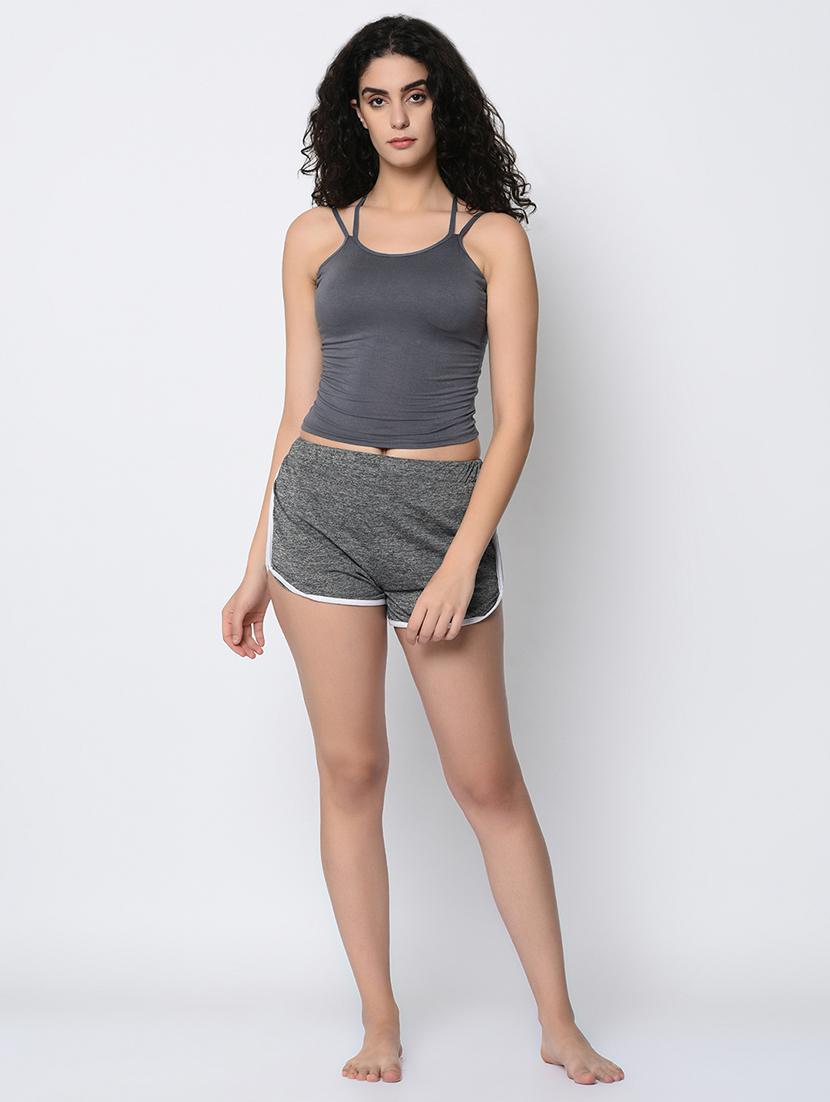 contrast piped sleepwear shorts - 16347035 -  Standard Image - 3
