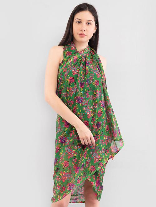 green floral sarong - 16347055 - Standard Image - 0