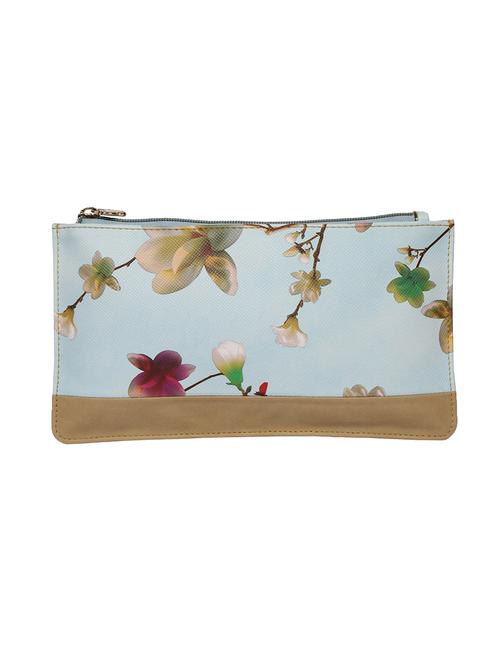 white leatherette (pu) regular clutch - 16347290 -  Standard Image - 0