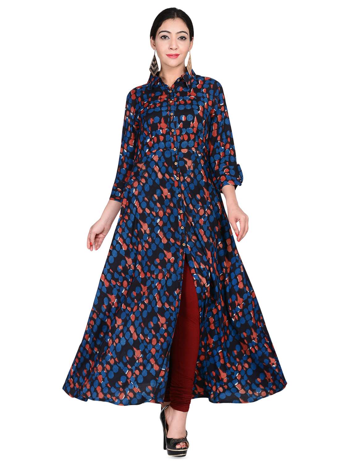 Anju Patterns Vol-2 Wholesale Center Slit And High Slit Kurti Pant With  Dupatta - textiledeal.in