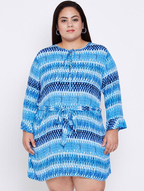 tie knot detail plus dress - 16348919 - Standard Image - 0