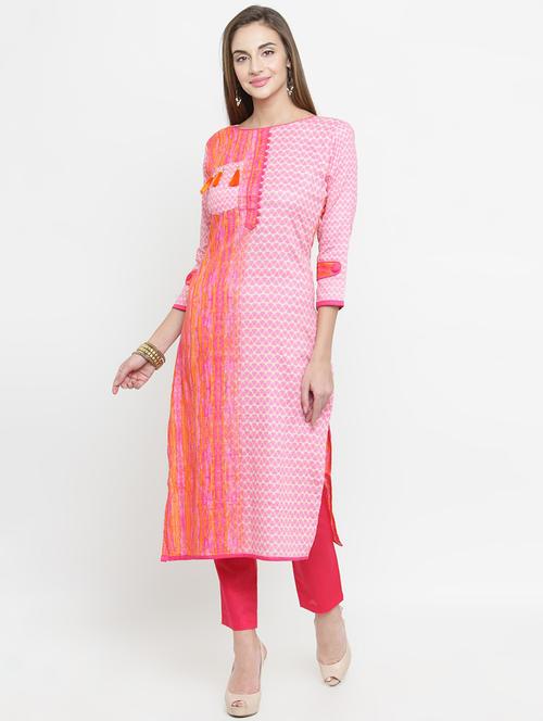 geometrical printed kurta pant set - 16349721 -  Standard Image - 0