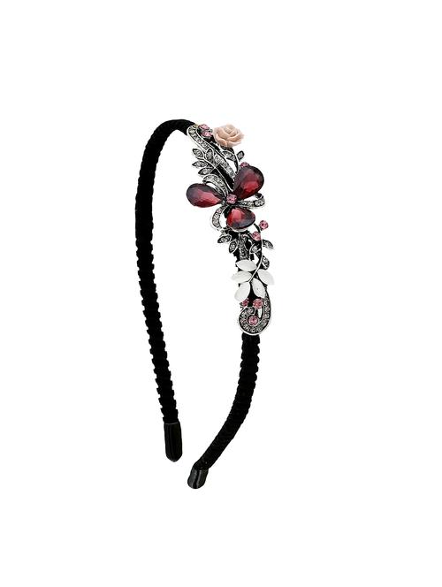 mizorri women's rose flower hair band - 16350062 - Standard Image - 0