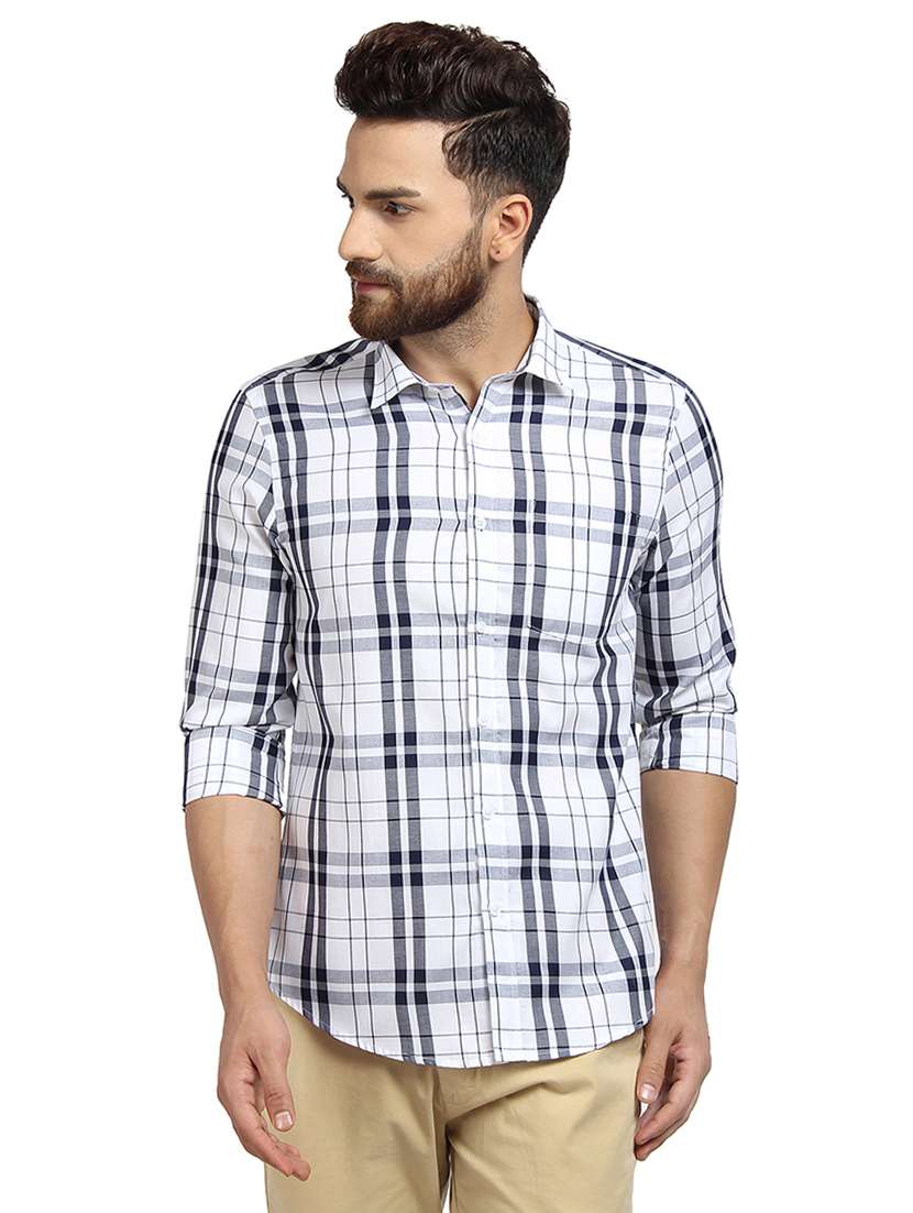 mens checks casual shirt