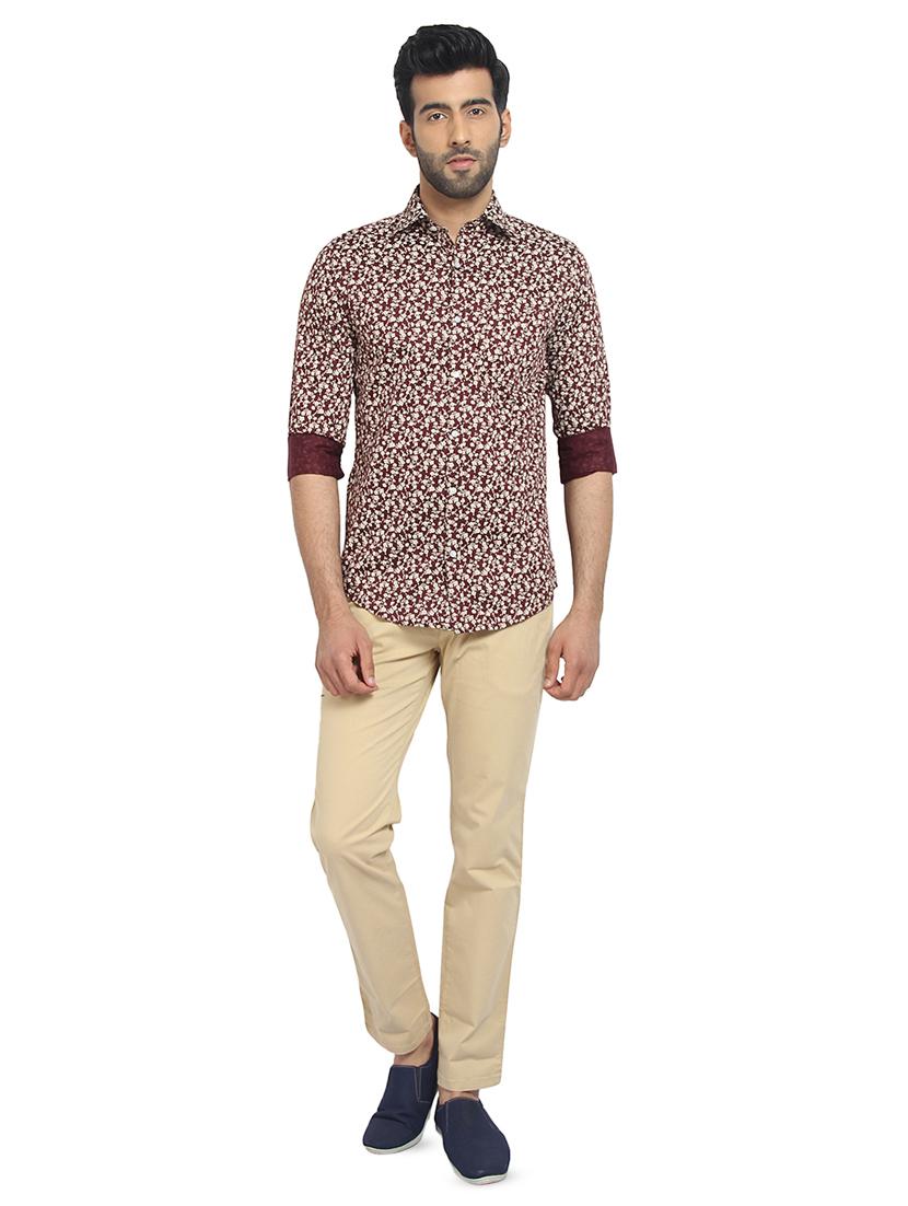 mens florals casual shirt - 16351796 - Standard Image - 3