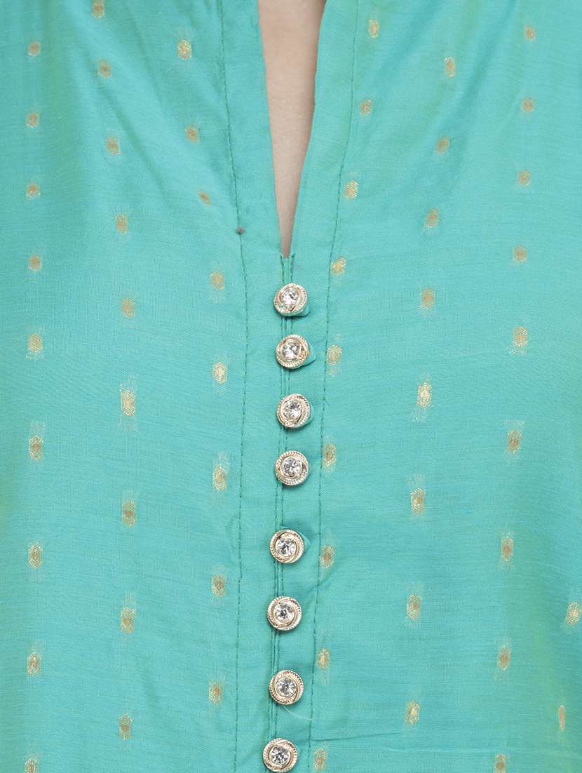 self design straight kurta - 16352833 -  Standard Image - 3