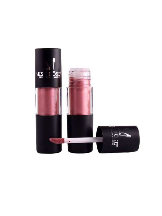 miss  rose long lasting & waterproof metallic  lip gloss