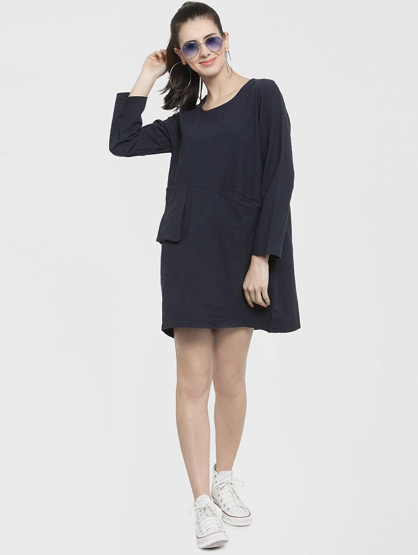 pocket detail shift dress - 16356979 - Standard Image - 3