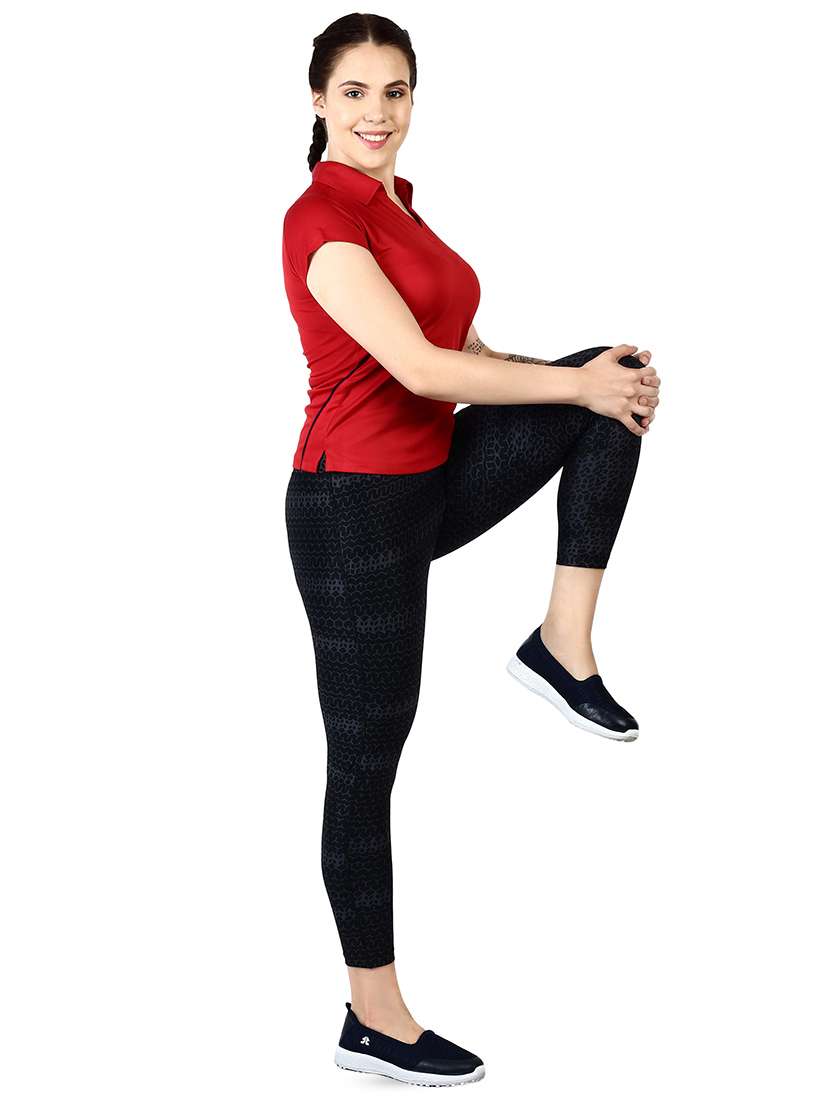 women's plain polo neck t-shirt - 16357265 -  Standard Image - 3
